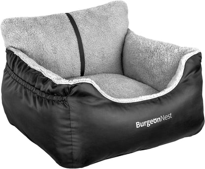 Premium Dog Car Seat for Small Pets up to 25 lbs, Black