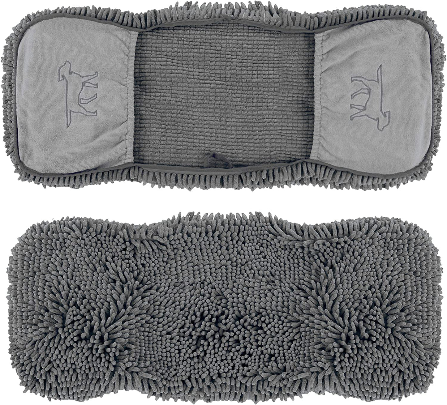 Ultra Absorbent Microfiber Dog Towel - Extra Large 35x15 Size with Comfortable Hand Pockets, Ideal for Indoor and Outdoor Use, Durable and Machine Washable