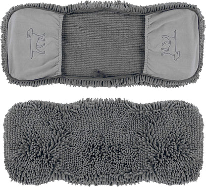 Ultra Absorbent Microfiber Dog Towel - Extra Large 35x15 Size with Comfortable Hand Pockets, Ideal for Indoor and Outdoor Use, Durable and Machine Washable